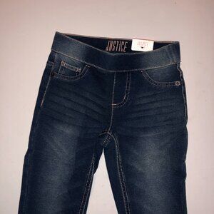 Justice not Walmart girls stretch mid rise jeans size 8 slim